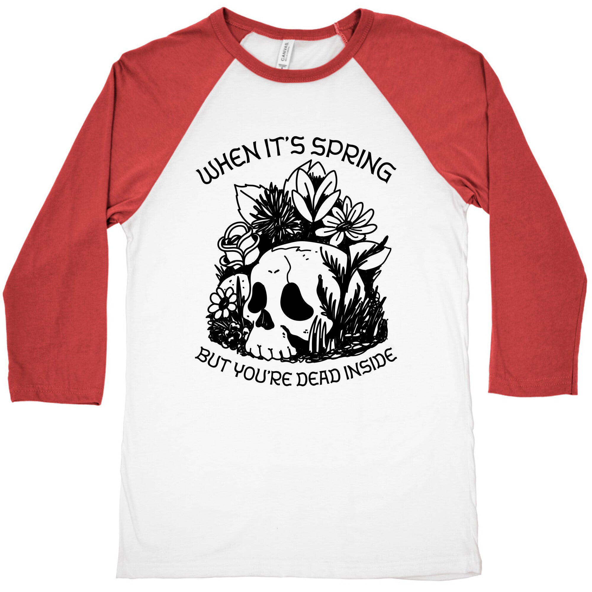 When It's Spring But You're Dead Inside Baseball Tee