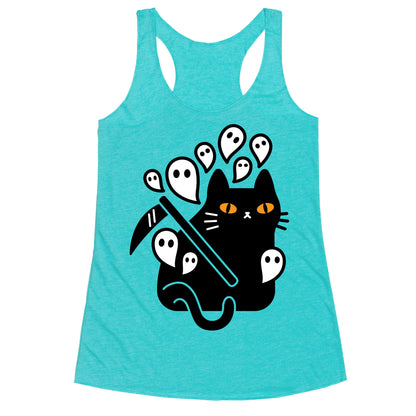 Nine Lives Reaper Cat Racerback Tank