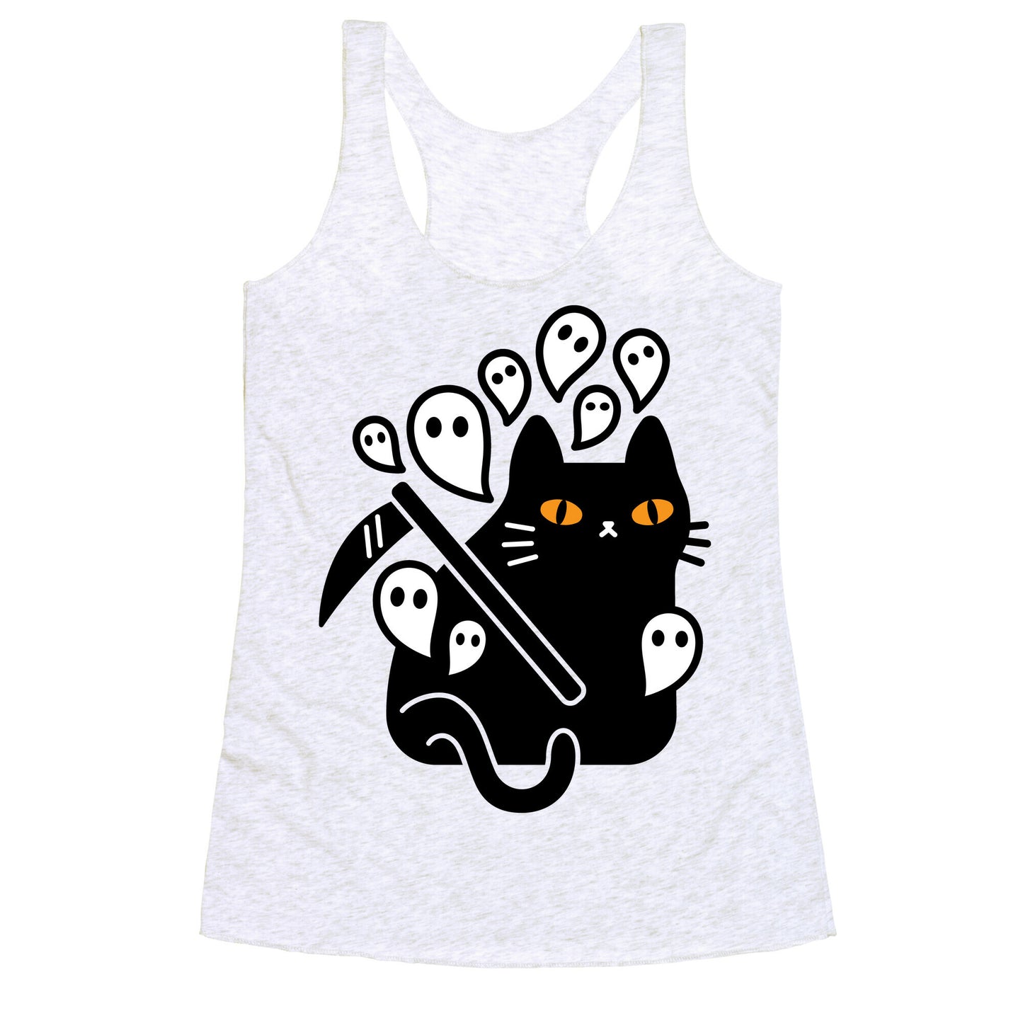 Nine Lives Reaper Cat Racerback Tank