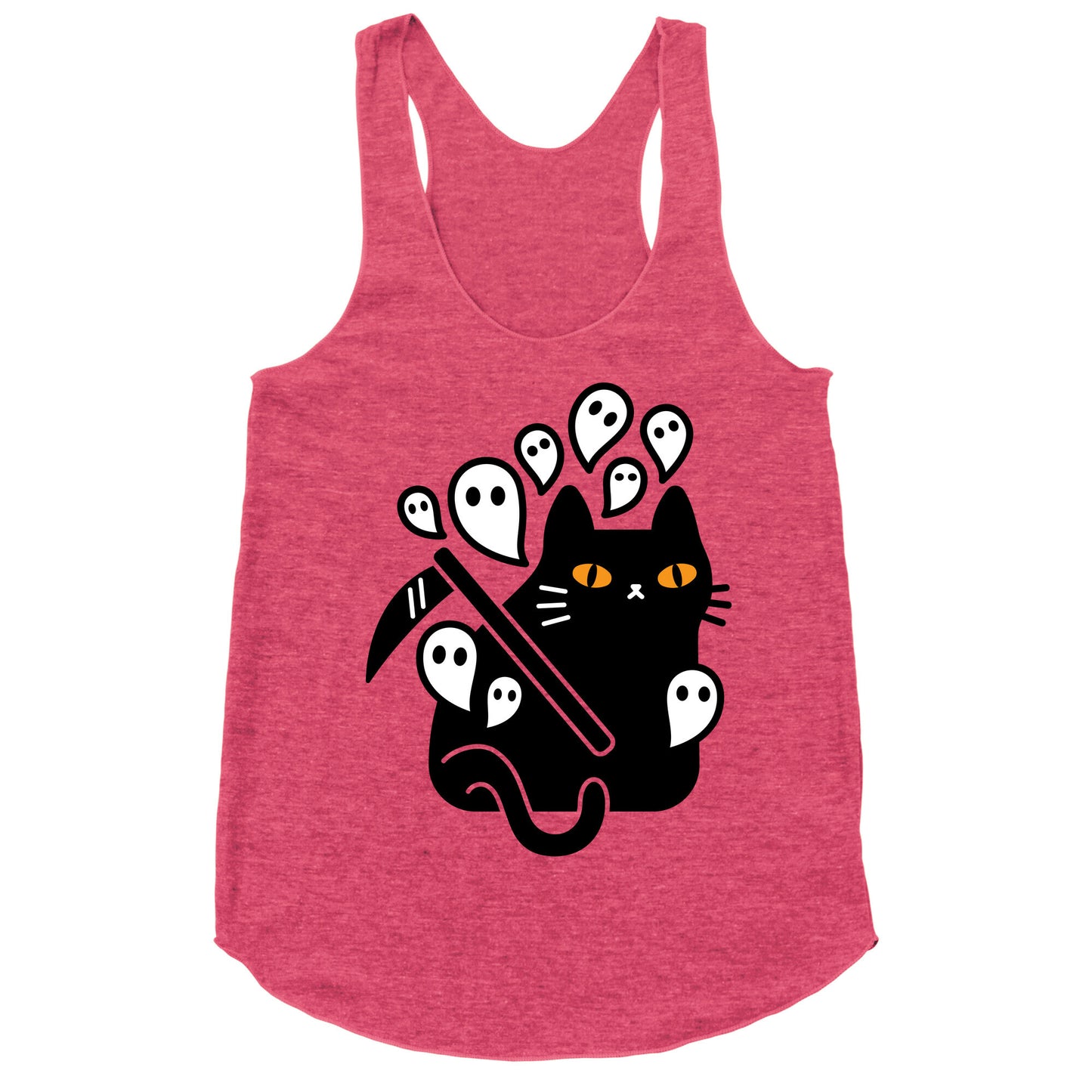 Nine Lives Reaper Cat Racerback Tank