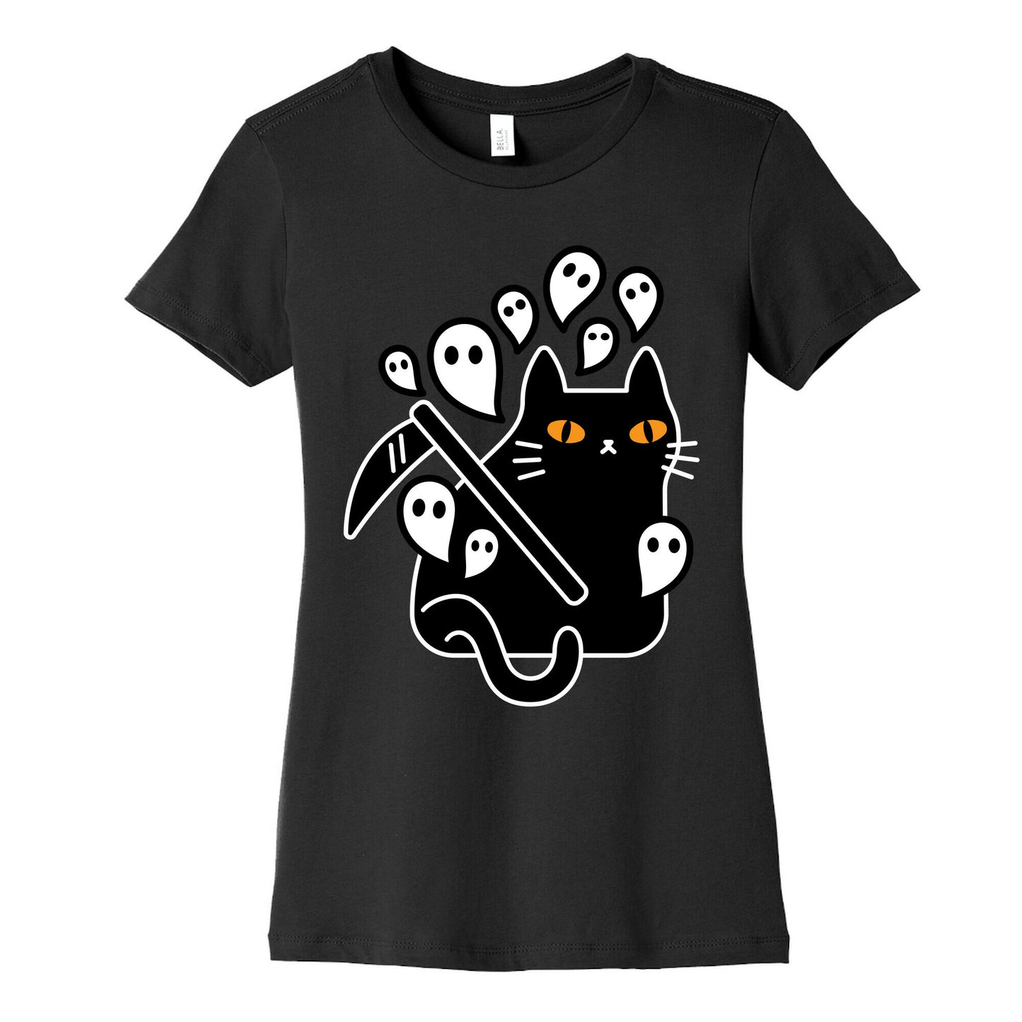 Nine Lives Reaper Cat Women's Cotton Tee