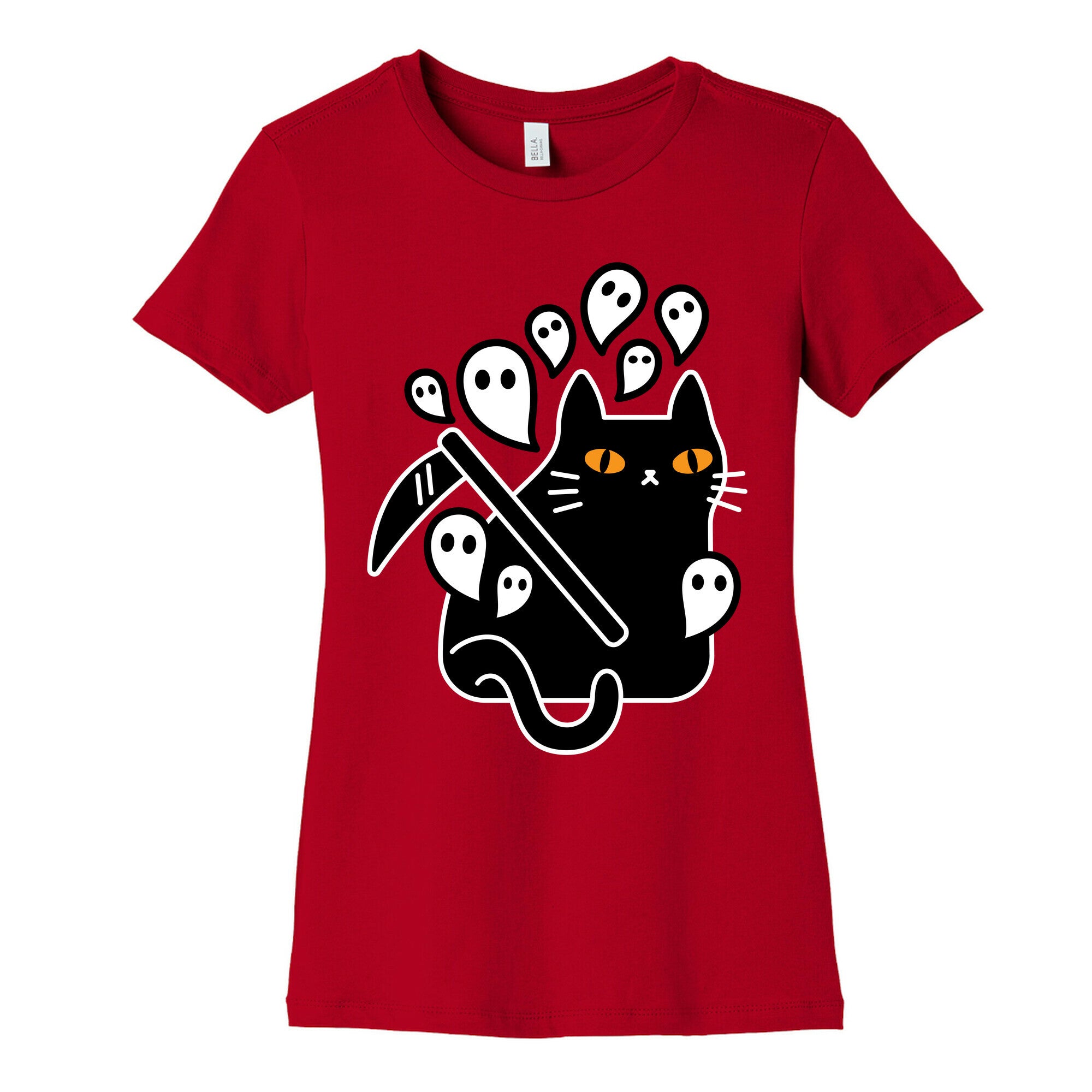 Nine Lives Reaper Cat Women's Cotton Tee
