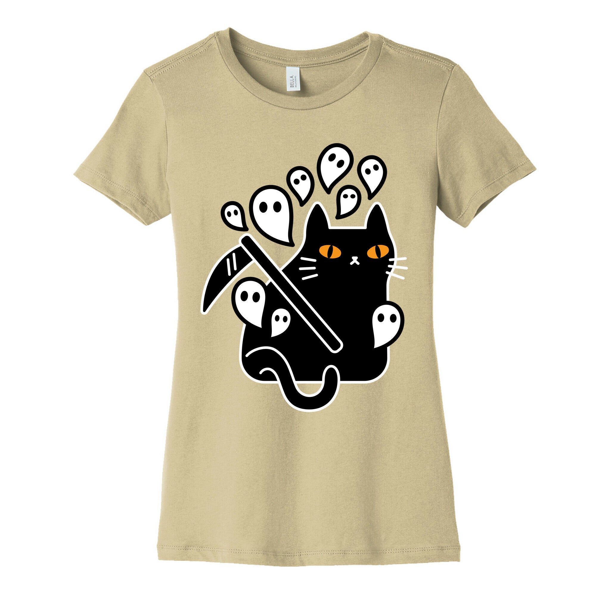 Nine Lives Reaper Cat Women's Cotton Tee