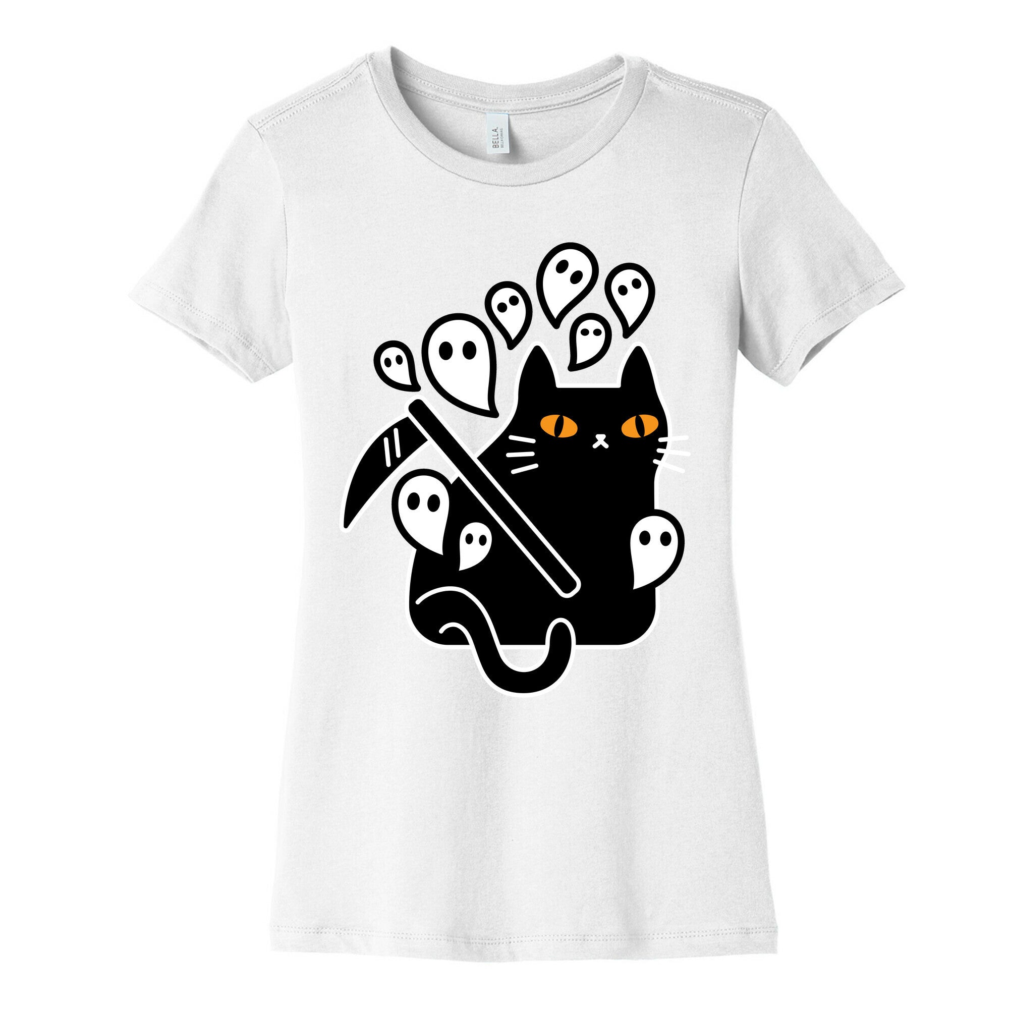 Nine Lives Reaper Cat Women's Cotton Tee