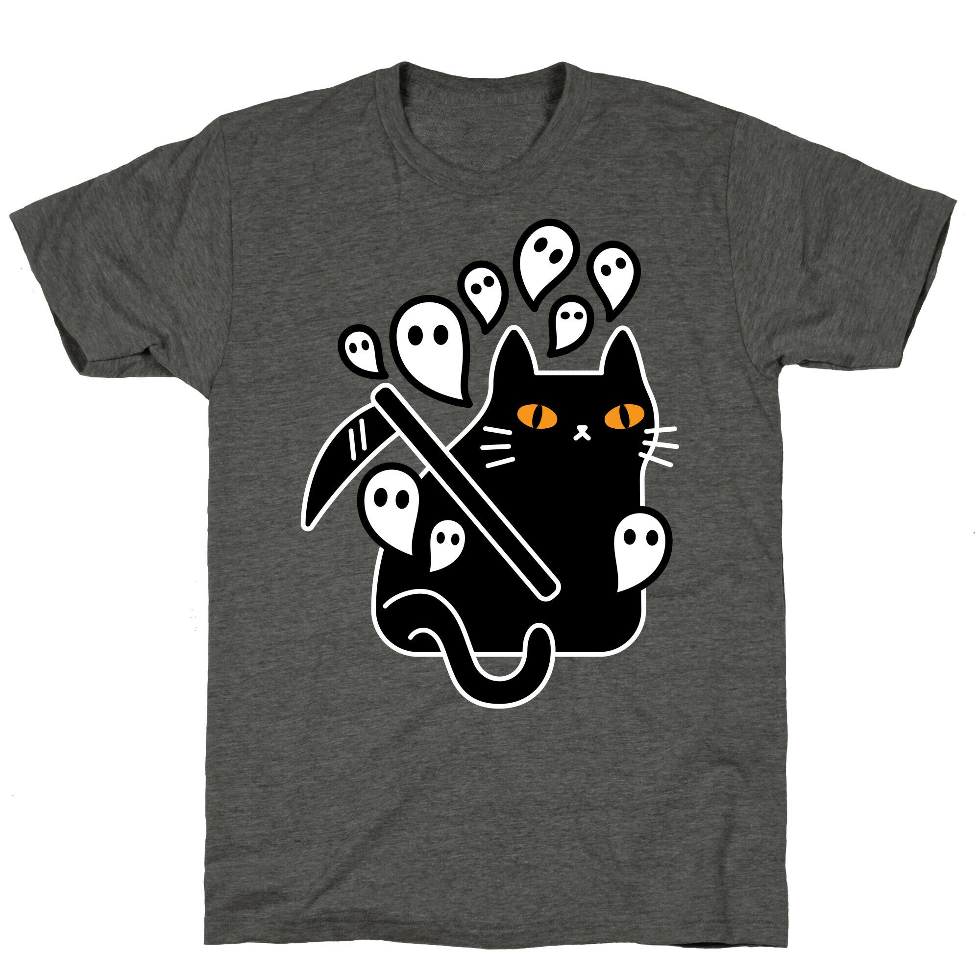 Nine Lives Reaper Cat Unisex Triblend Tee
