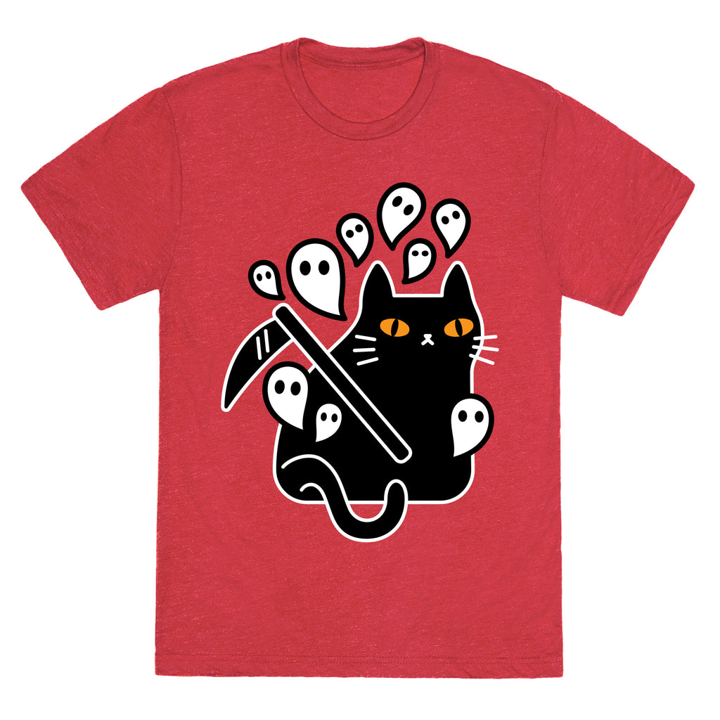 Nine Lives Reaper Cat Unisex Triblend Tee
