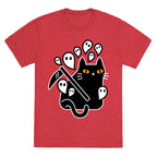 Nine Lives Reaper Cat Unisex Triblend Tee