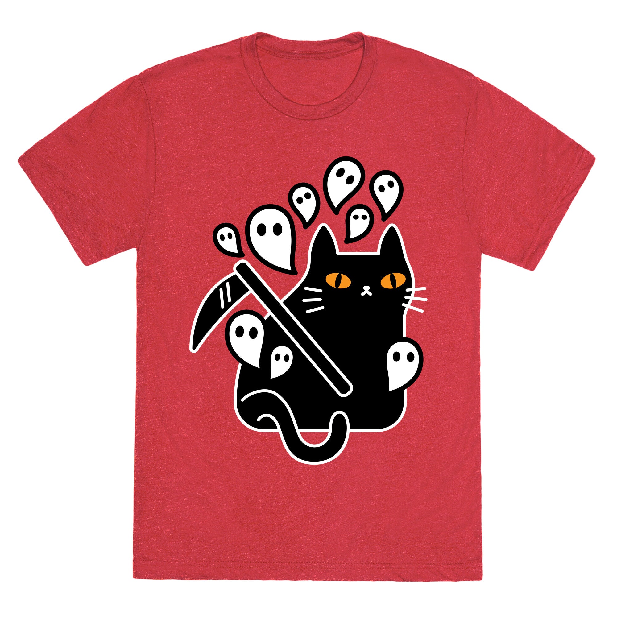 Nine Lives Reaper Cat Unisex Triblend Tee