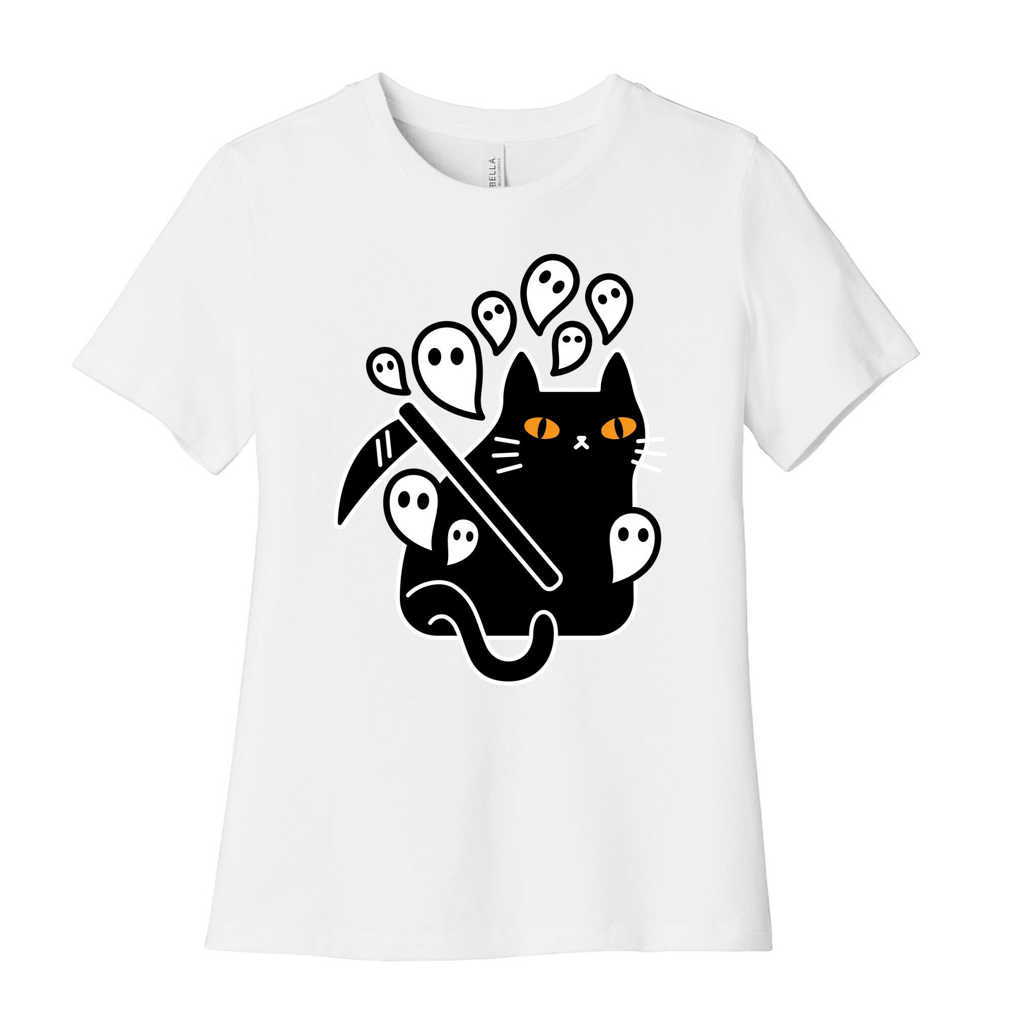 Nine Lives Reaper Cat Women's Cotton Tee