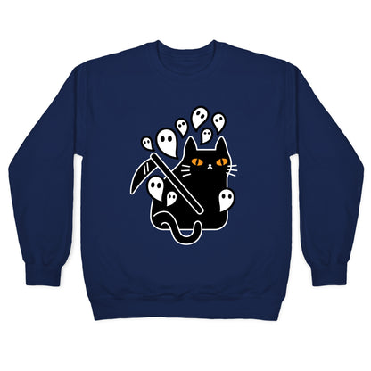 Nine Lives Reaper Cat Crewneck Sweatshirt