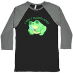 I Won't Hesitate Bitch Frog Baseball Tee