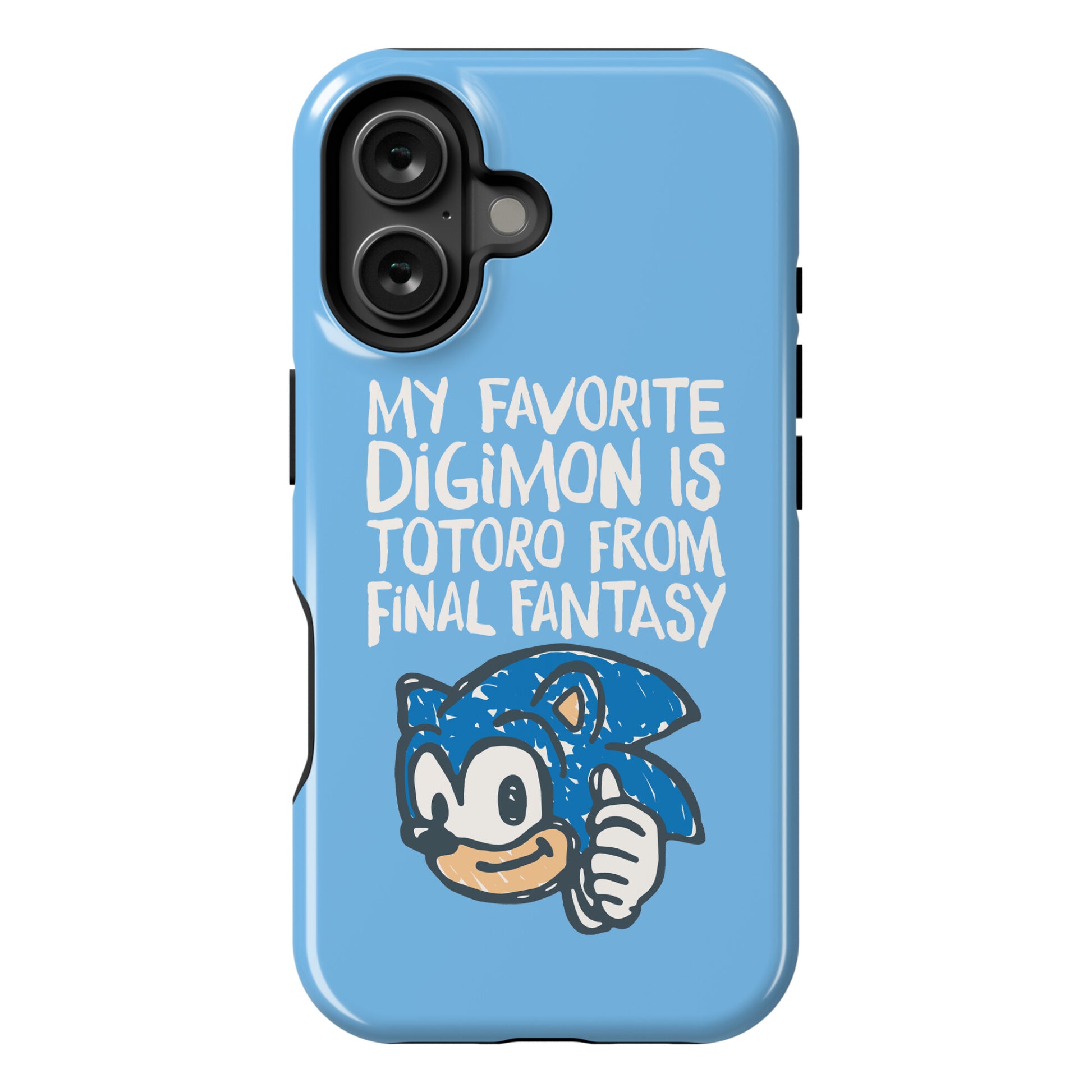 My Favorite Digimon Is Totoro From Final Fantasy Parody Phone Case