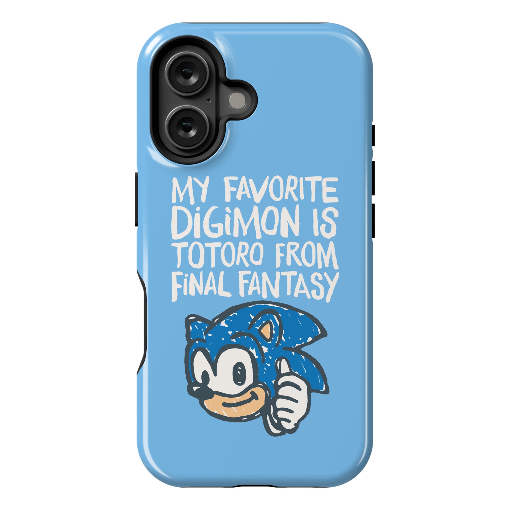 My Favorite Digimon Is Totoro From Final Fantasy Parody Phone Case