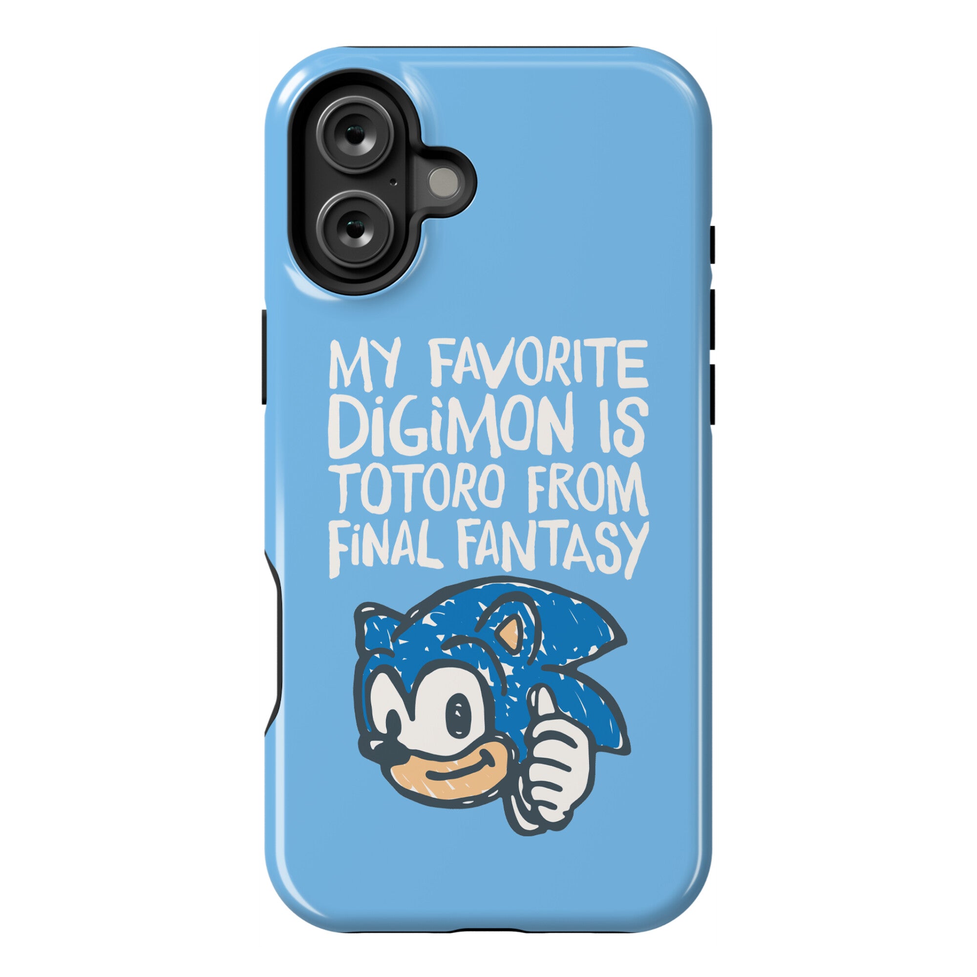 My Favorite Digimon Is Totoro From Final Fantasy Parody Phone Case