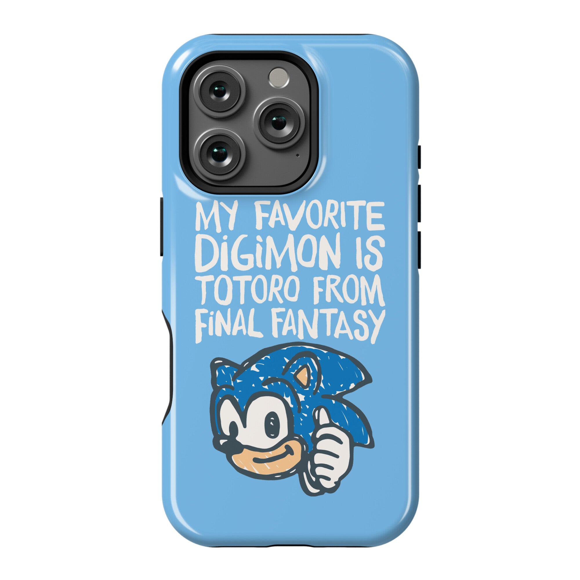 My Favorite Digimon Is Totoro From Final Fantasy Parody Phone Case