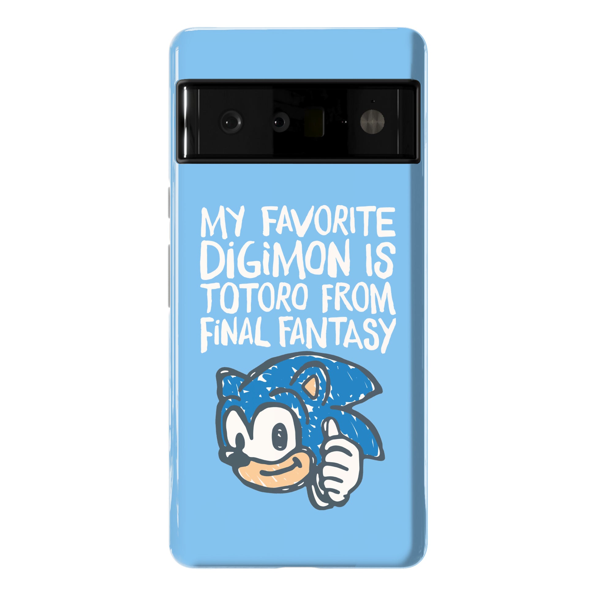 My Favorite Digimon Is Totoro From Final Fantasy Parody Phone Case