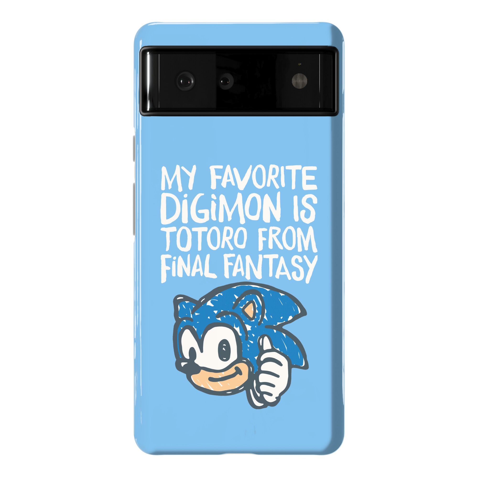 My Favorite Digimon Is Totoro From Final Fantasy Parody Phone Case