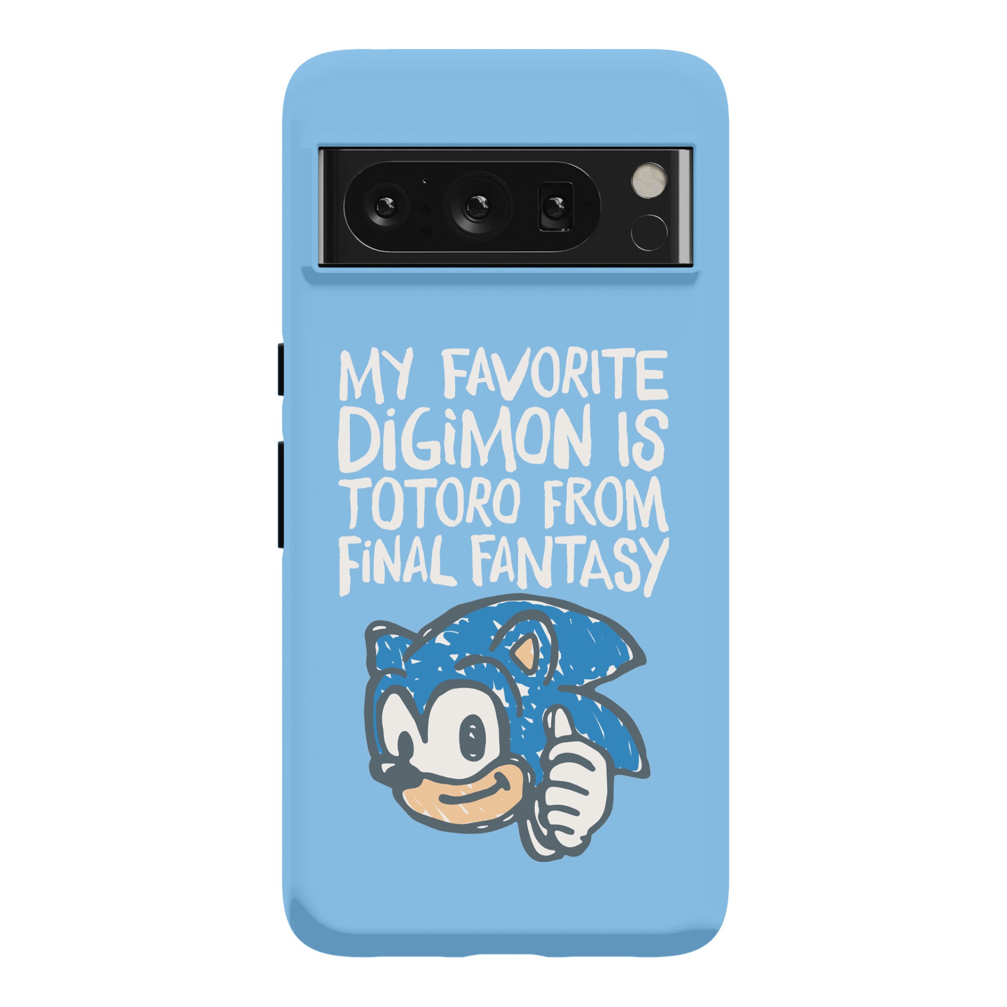 My Favorite Digimon Is Totoro From Final Fantasy Parody Phone Case