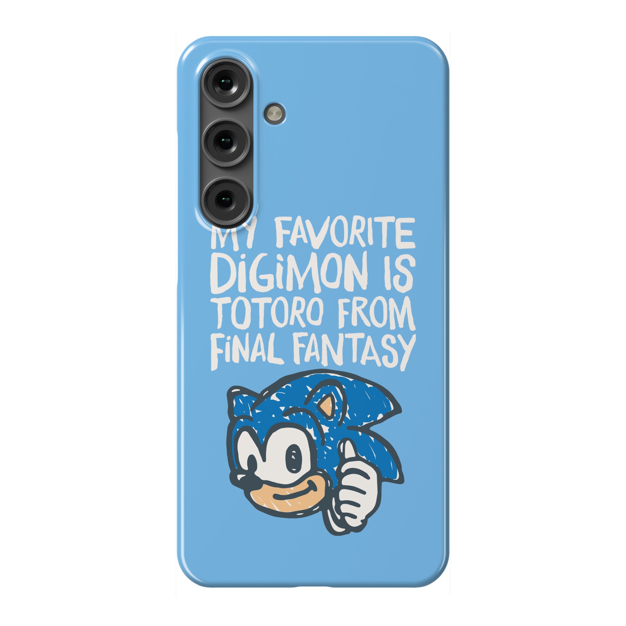 My Favorite Digimon Is Totoro From Final Fantasy Parody Phone Case