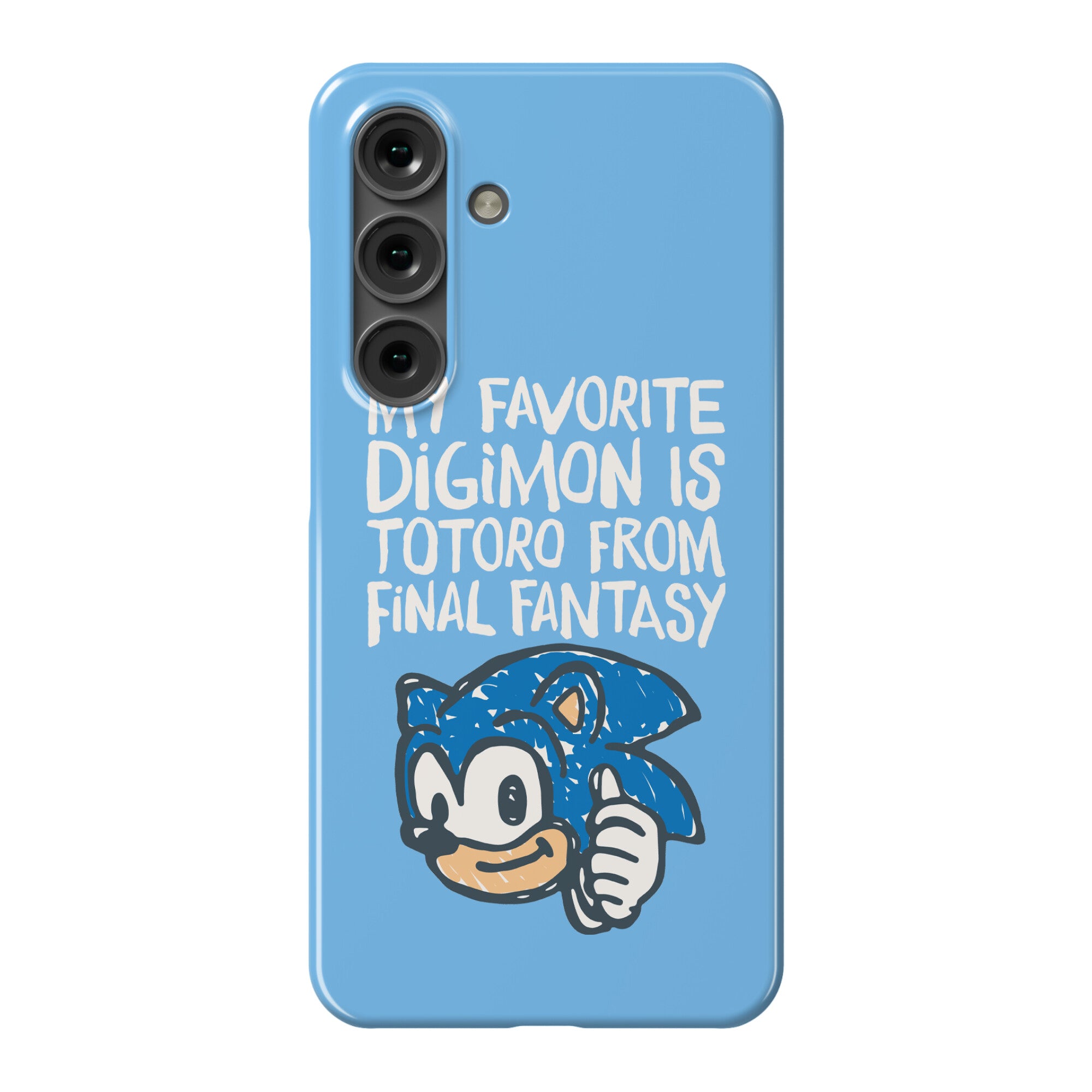 My Favorite Digimon Is Totoro From Final Fantasy Parody Phone Case