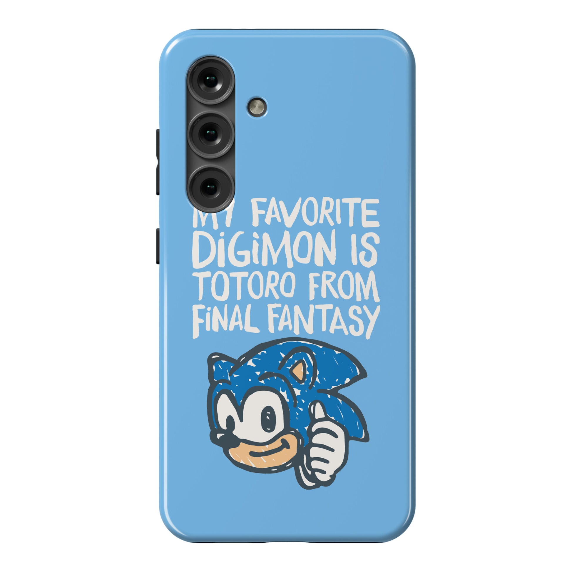 My Favorite Digimon Is Totoro From Final Fantasy Parody Phone Case