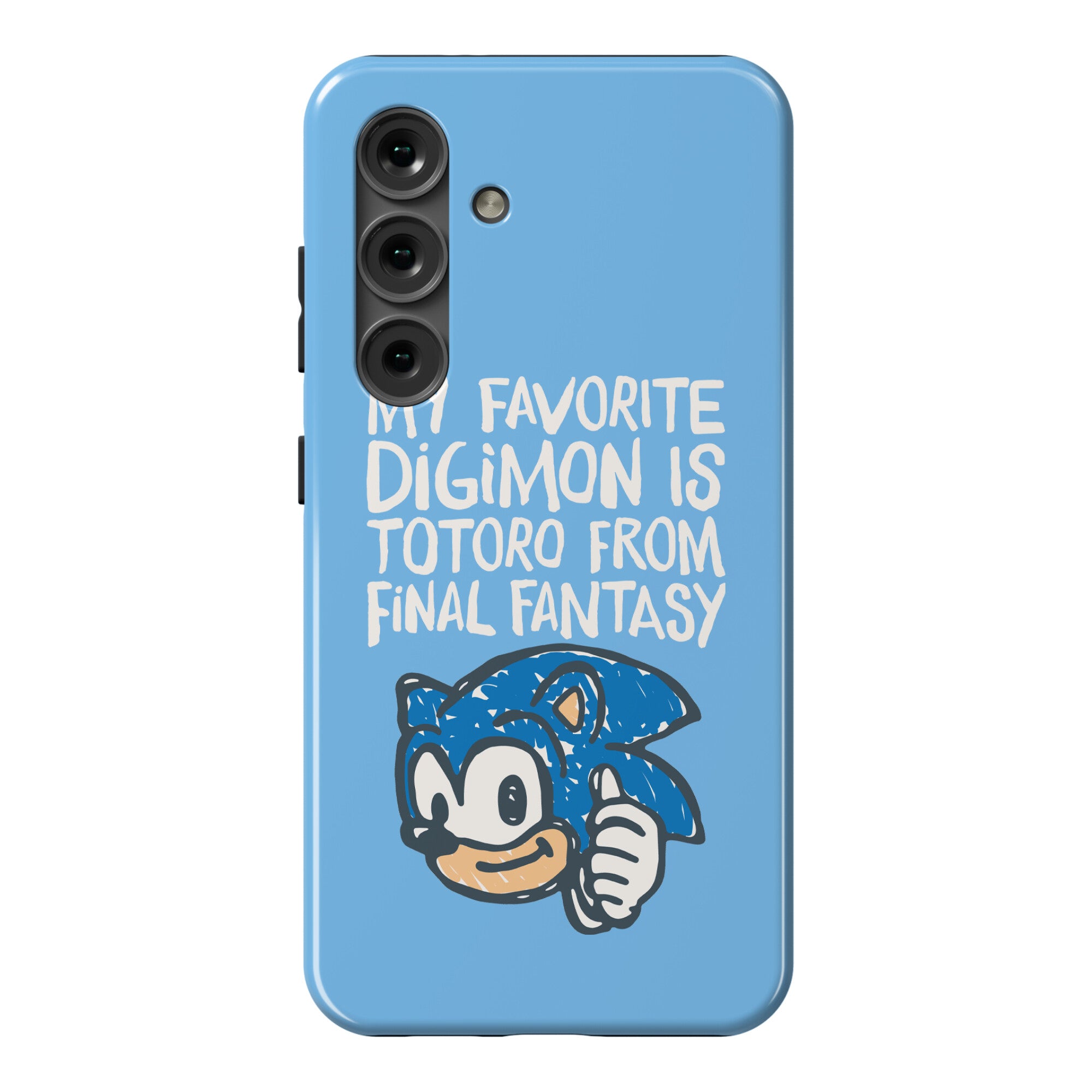 My Favorite Digimon Is Totoro From Final Fantasy Parody Phone Case