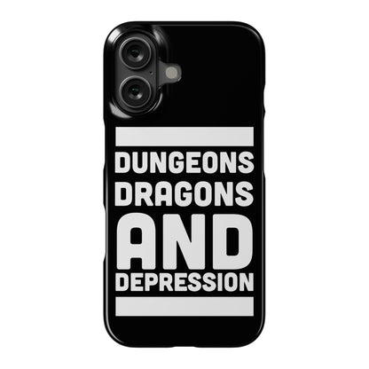 Dungeons, Dragons and Depression  Phone Case