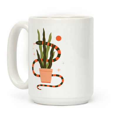 Snake in a Snake Plant Coffee Mug