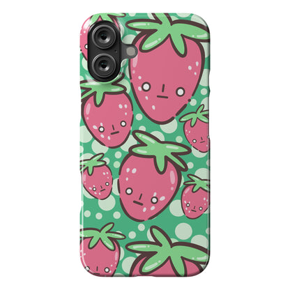 Indifferent Strawberries Phone Case