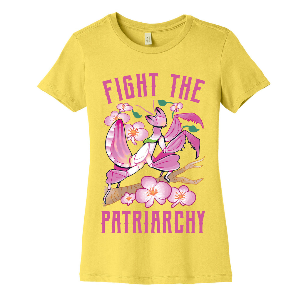Fight The Patriarchy Orchid Mantis Women's Cotton Tee