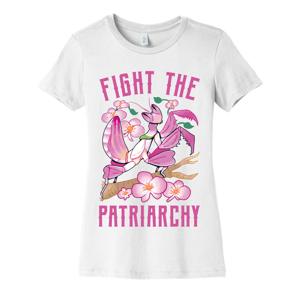 Fight The Patriarchy Orchid Mantis Women's Cotton Tee
