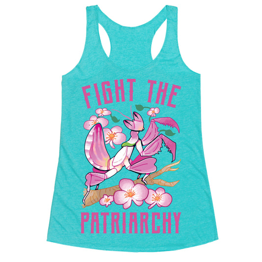 Fight The Patriarchy Orchid Mantis Racerback Tank