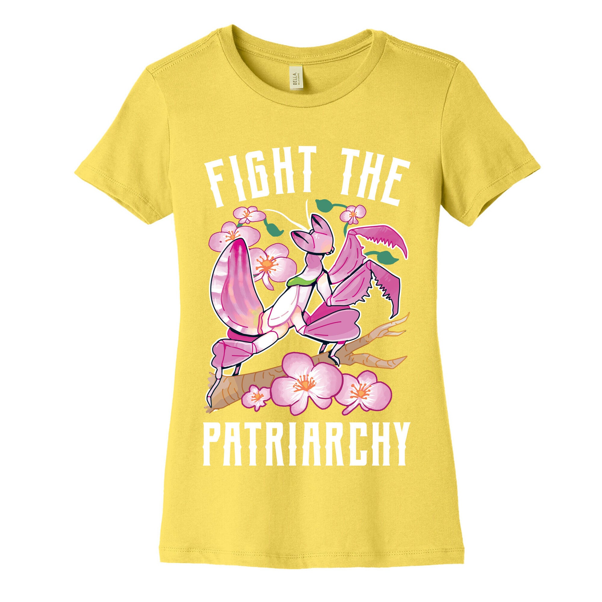 Fight The Patriarchy Orchid Mantis Women's Cotton Tee