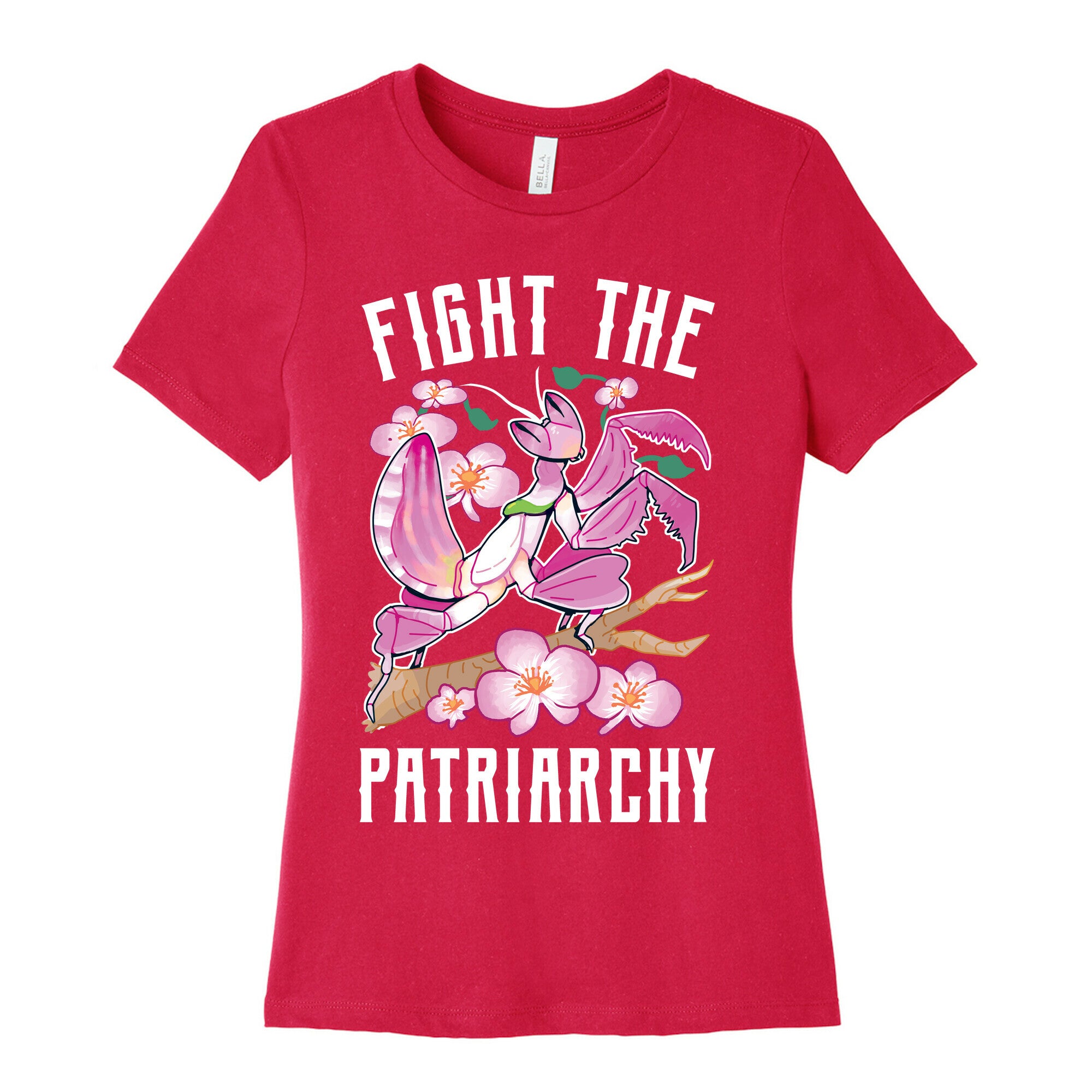Fight The Patriarchy Orchid Mantis Women's Cotton Tee