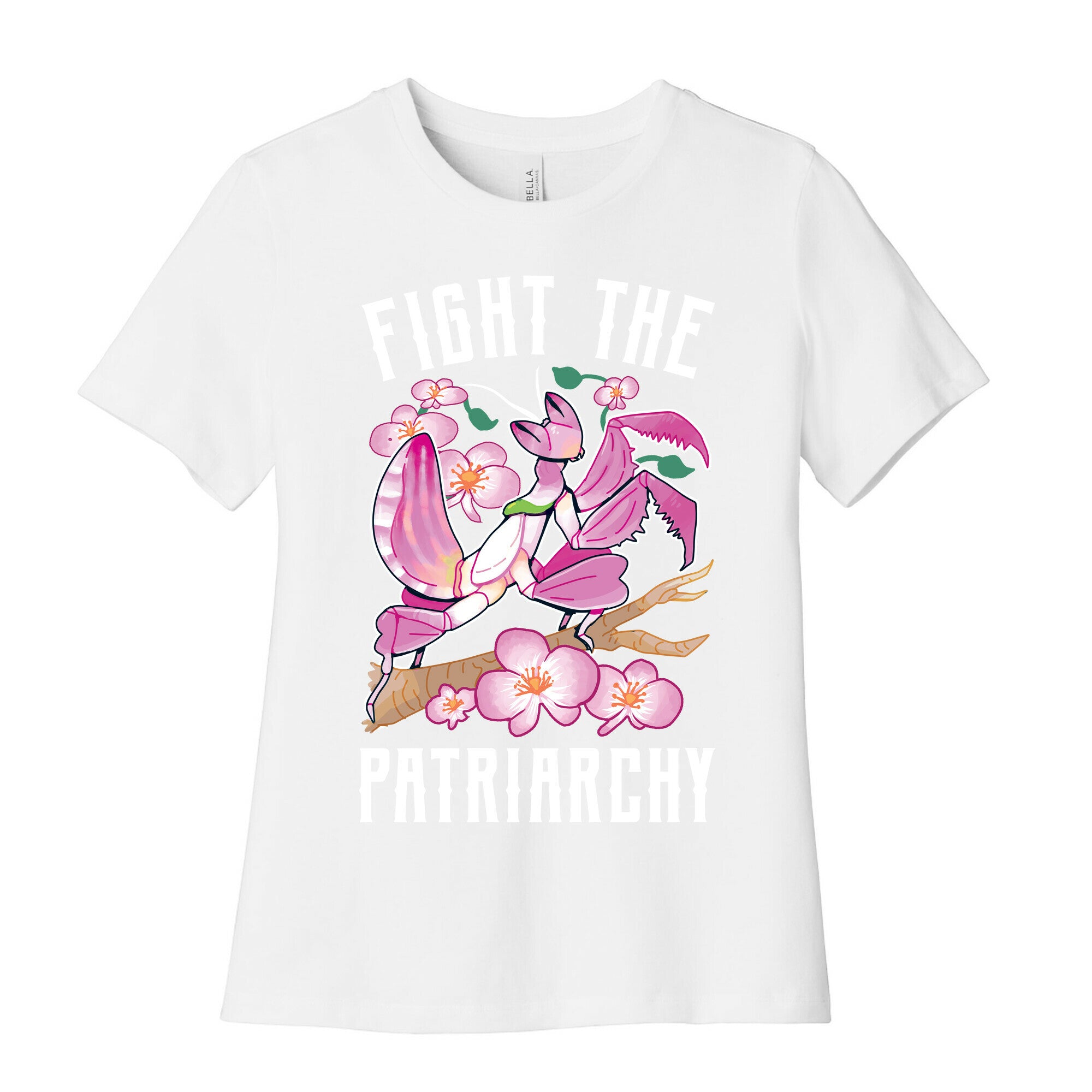 Fight The Patriarchy Orchid Mantis Women's Cotton Tee