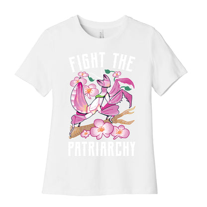 Fight The Patriarchy Orchid Mantis Women's Cotton Tee