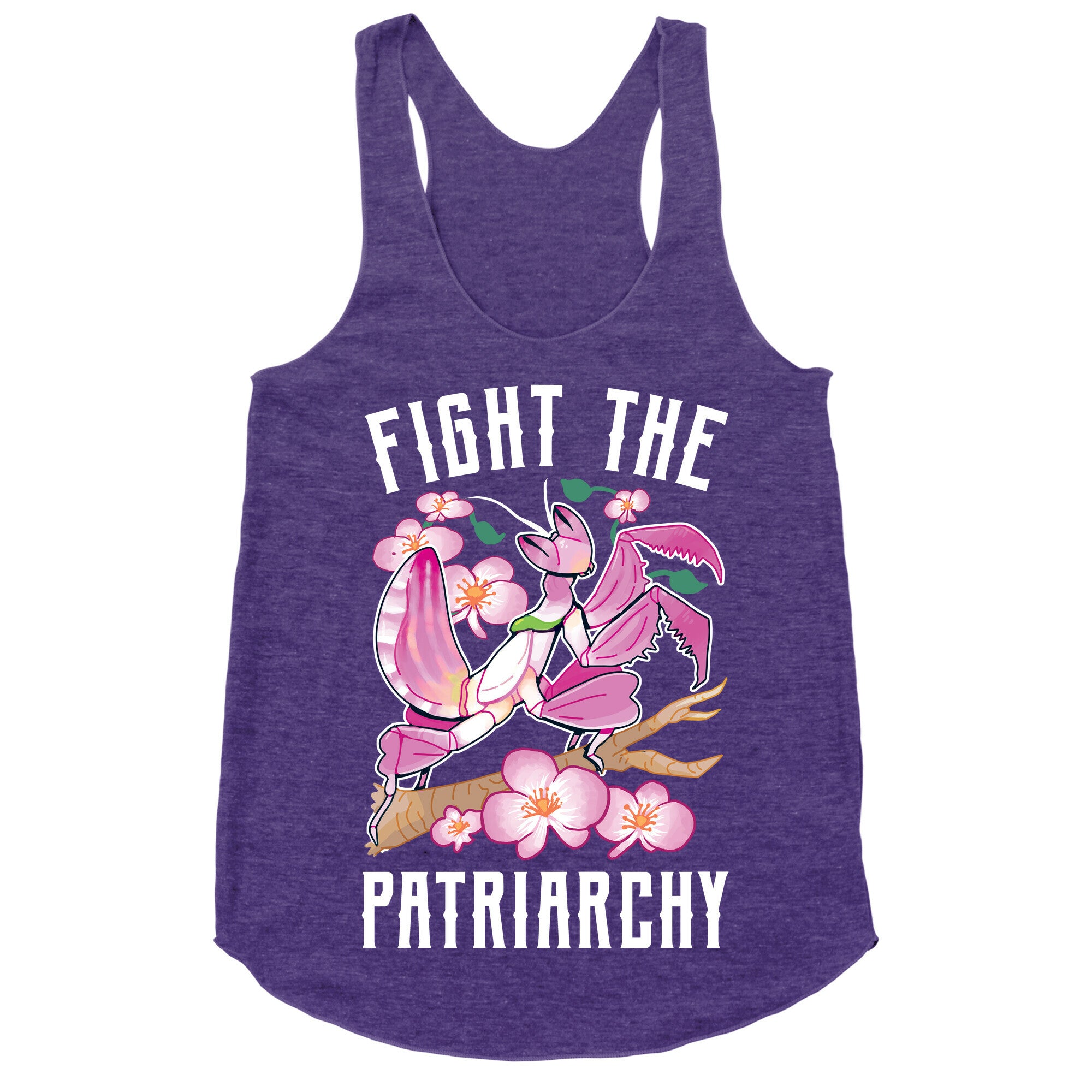 Fight The Patriarchy Orchid Mantis Racerback Tank