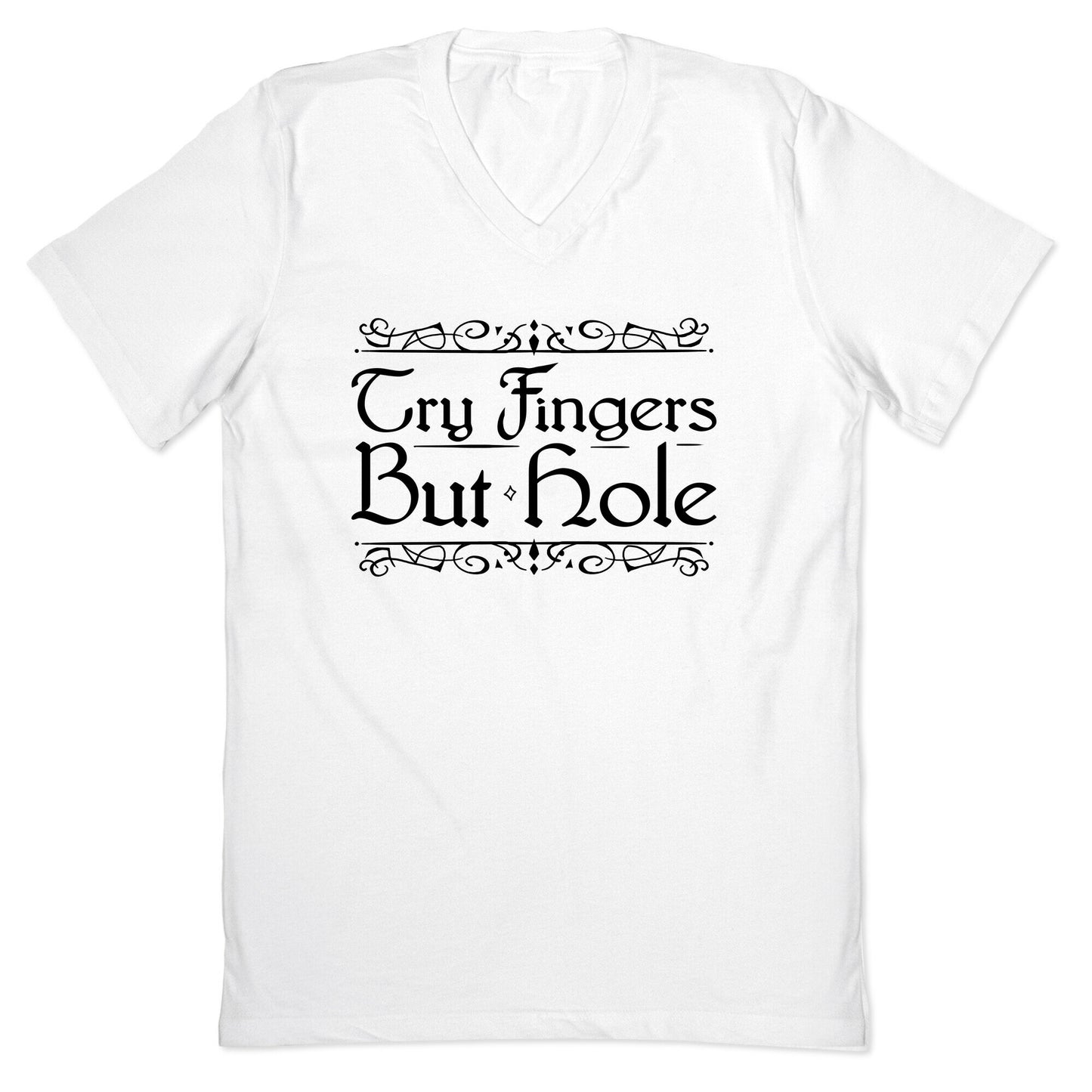 Try Fingers But Hole V-Neck