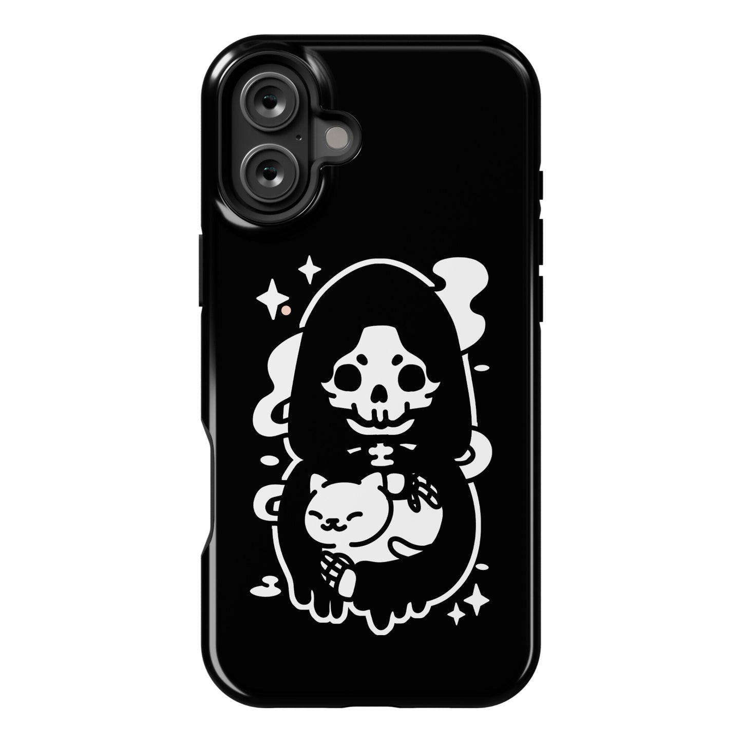 Death and Kitty Phone Case