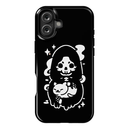 Death and Kitty Phone Case