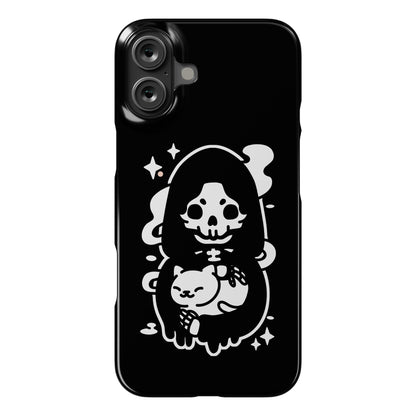 Death and Kitty Phone Case