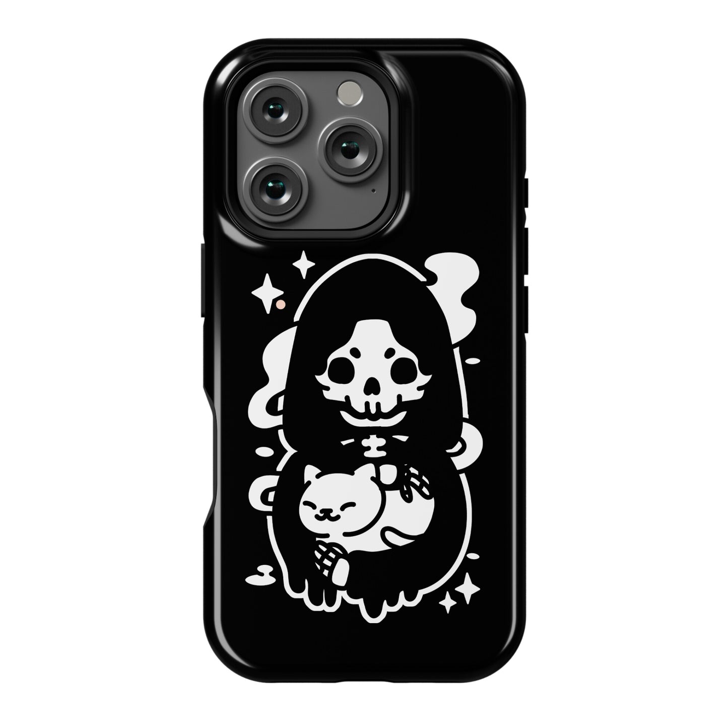 Death and Kitty Phone Case