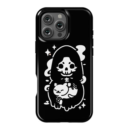 Death and Kitty Phone Case