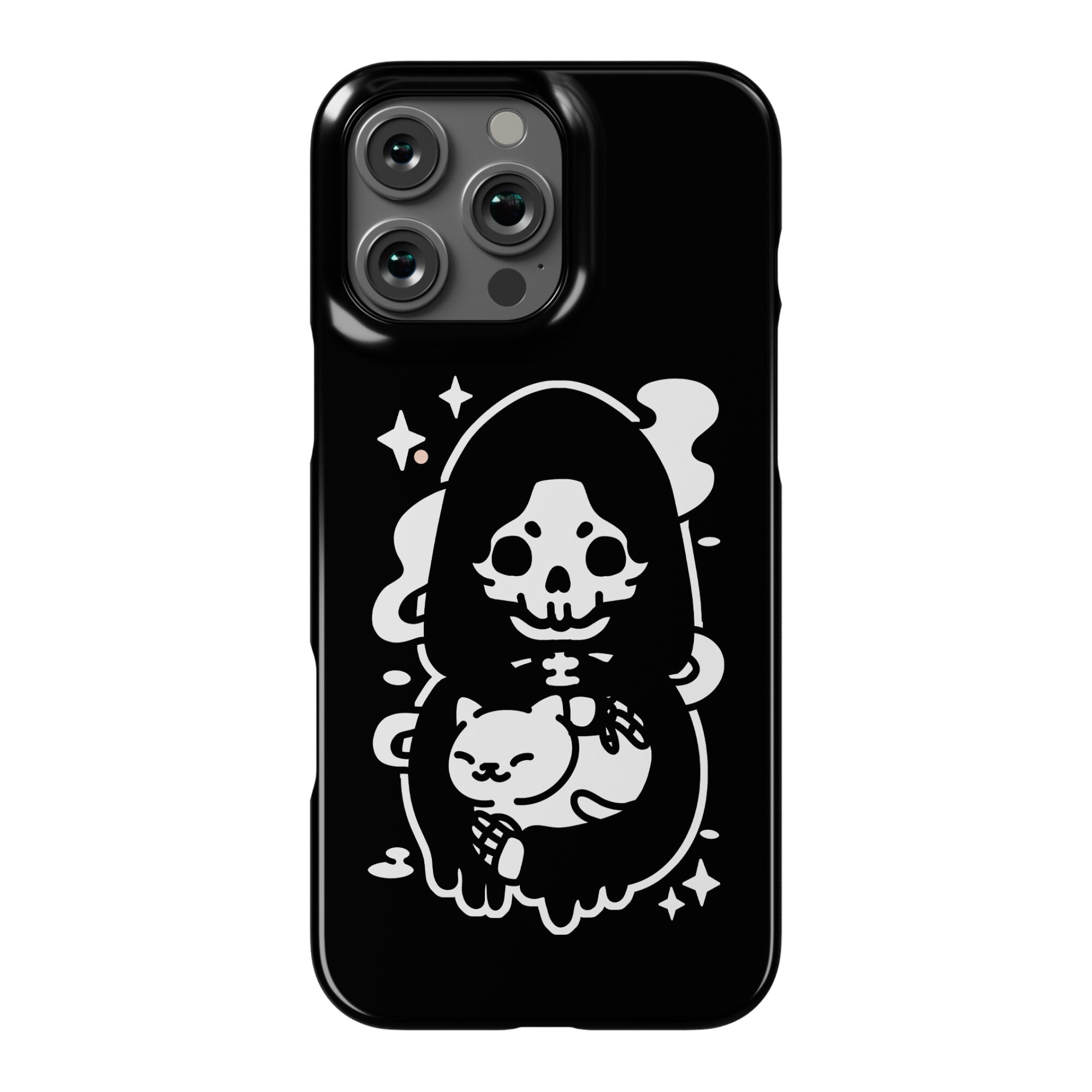 Death and Kitty Phone Case