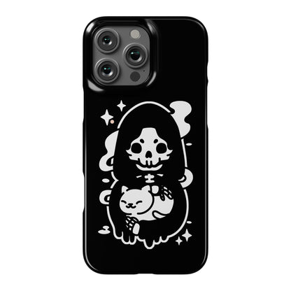 Death and Kitty Phone Case