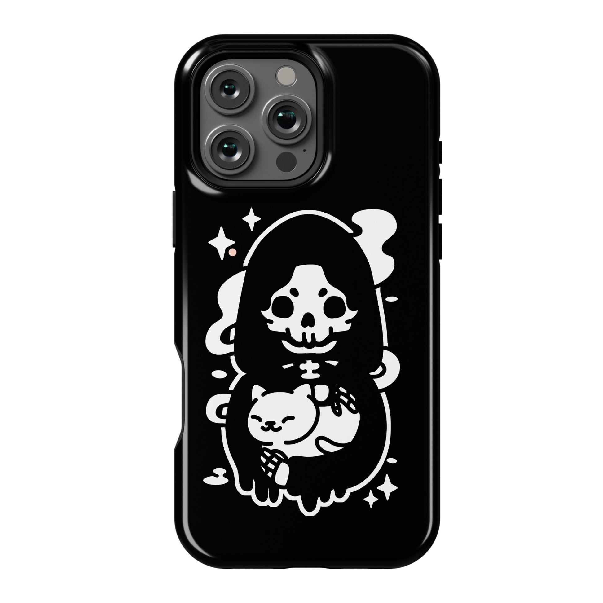 Death and Kitty Phone Case