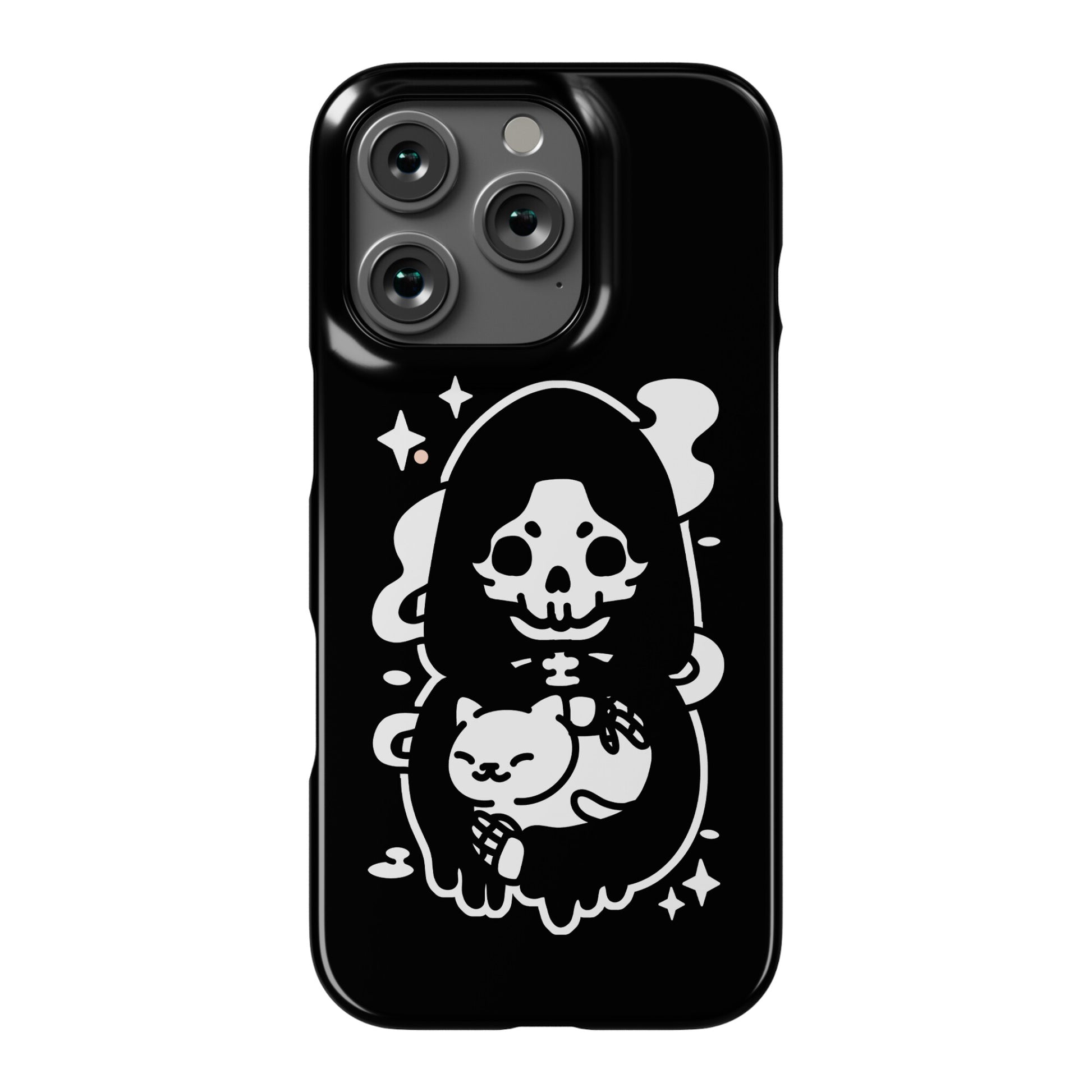 Death and Kitty Phone Case