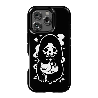 Death and Kitty Phone Case