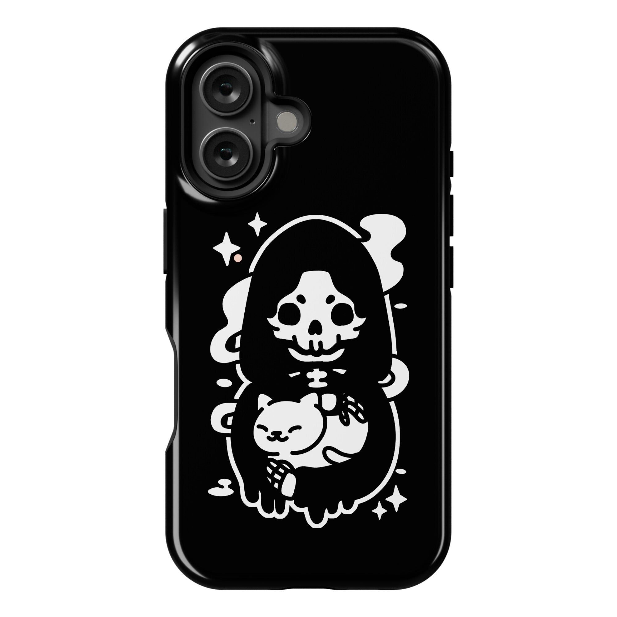 Death and Kitty Phone Case