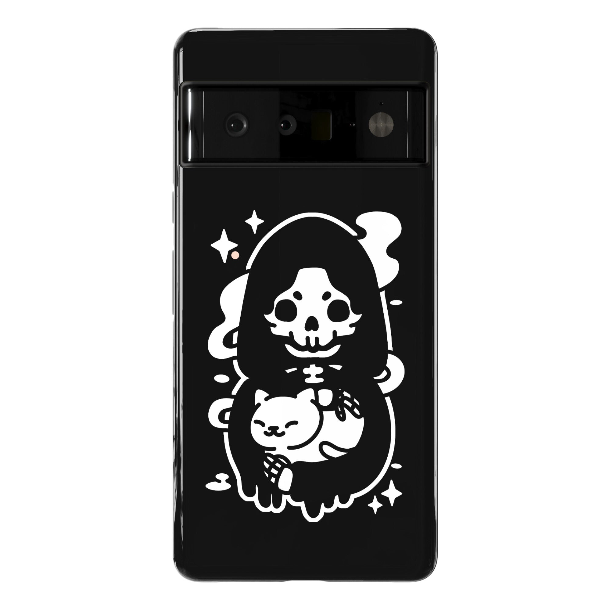Death and Kitty Phone Case